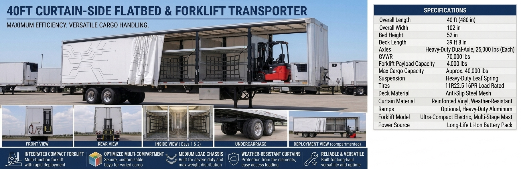40ft Curtain Truck