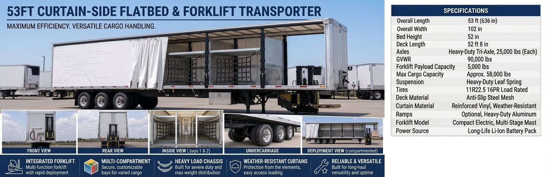 53ft Curtain Truck